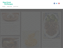 Tablet Screenshot of easy-crock-pot-recipes.com